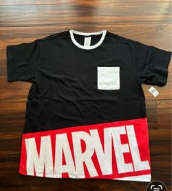 Marvel Logo Graphic T-Shirt with Pocket