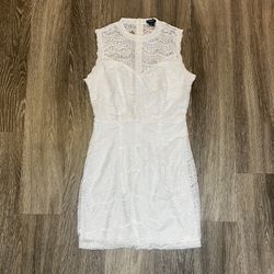 Rhapsody White Lace Dress - M