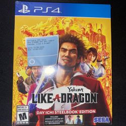 Yakuza Like A Dragon Steel book Edition Unopened