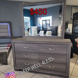NEW DRESSER AND MIRROR SAME DAY DELIVERY OR PICK UP