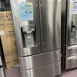 Refrigerator, 36” 4 Door Refrigerator Free Delivery With Warranty