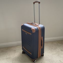 Dockers 26” Large Spinner Suitcase Hard Shell Luggage Blue Carry-On Travel