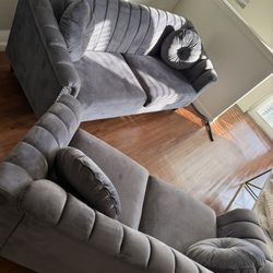 Two Sofas 60” Loveseat 75” 3 Seat Sofa (Together)