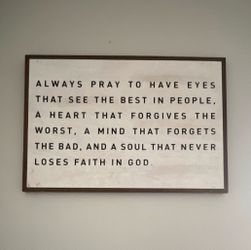 Hobby Lobby Inspirational Quote Wood Wall Plaque Hanging 25x17 MPN 1394675