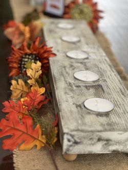 Wooden Candle Holder 