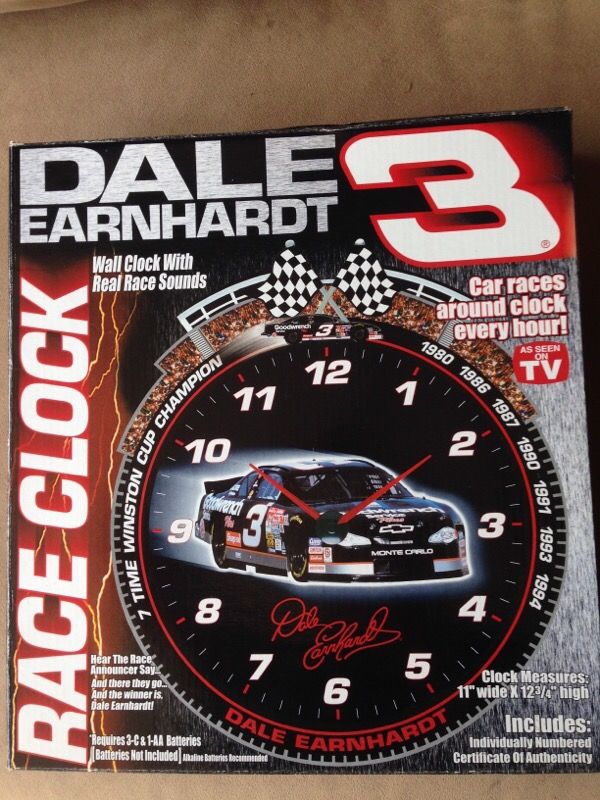 Dale Earnhardt clock