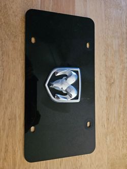 Ram Plastic license Plate