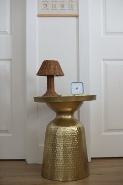 Brass Metal hammered side table