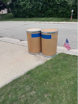 Barrels for storage with covers