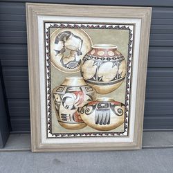 $250 - Painting Native American still life, particularly Hopi and Acoma