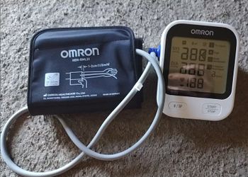OMRON blood pressure and heart monitor