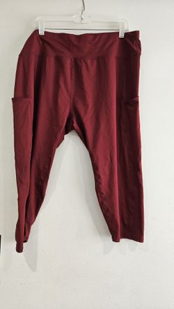 Burgundy Capri Pant leggings SIZE 3XL