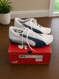 Puma Rush Men’s Size 12 White Blue Shoes OG Box