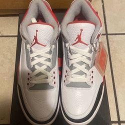 Jordan 3 fire red size 9