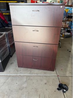 Wooden filing cabinet