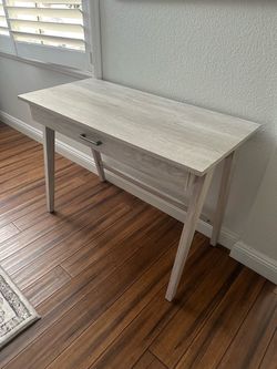 Light Wood Writing Desk with Drawer