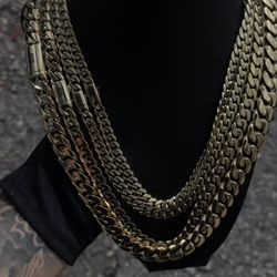 🔥 Stainless Steel 14K Gold Plated Chains (PVD Coated) 🔥