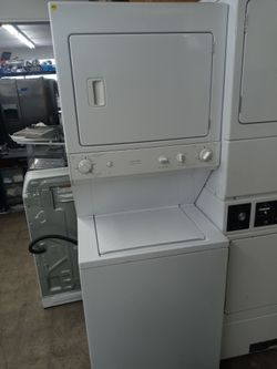 GE 27" unitized washer and dryer stack - Free delivery