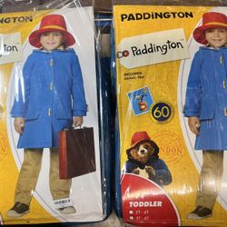 Paddington Bear Halloween Costume Toddler 2t-6t NEW