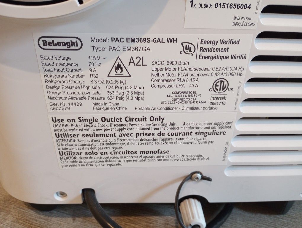 De'Longhi Pinguino Portable AC