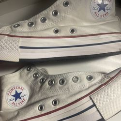 PLATFORM White Converse Size 4 In Women