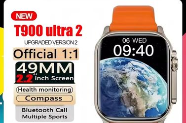 2025 T900 Ultra 2 Smart Watch Men 49mm Series 8 2.09" AMOLED Screen NFC Compass Waterproof for IOS Watch IWO Ultra 8 Smartwatch
