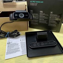Logitech Brio 4K Pro Webcam – Like New, HDR, 1080p 60fps