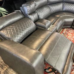 Samperstone Power Reclining Sectional With İnterest Free Payment Options 