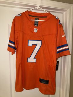 ****NWT JOHN ELWAY BRONCOS MILE HIGH COLLECTION 1977 THROWBACK LIMITED ALL STITCHED JERSEY****RARE!!