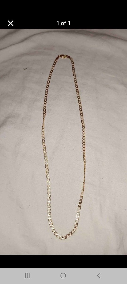 20" Laminated Gold Chain Necklace 