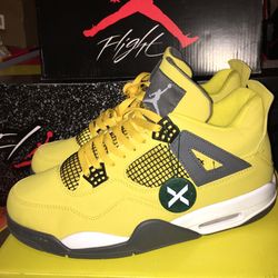 Jordan 4 Yellow Lighting Size 13 Men 