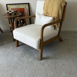 Wood Chairs And Table 