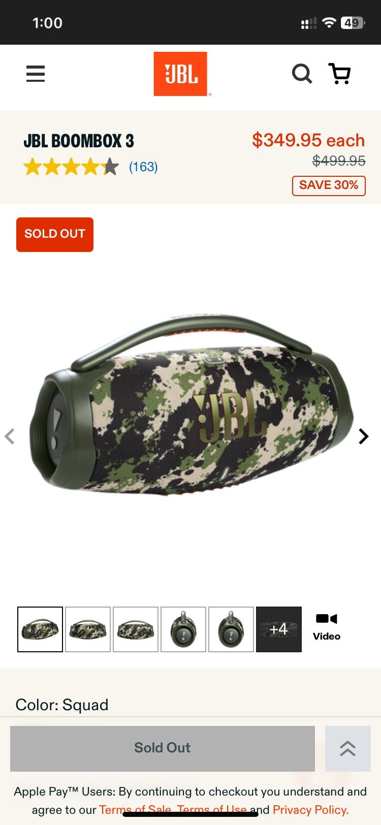 JBL Boom Box3 Camouflage