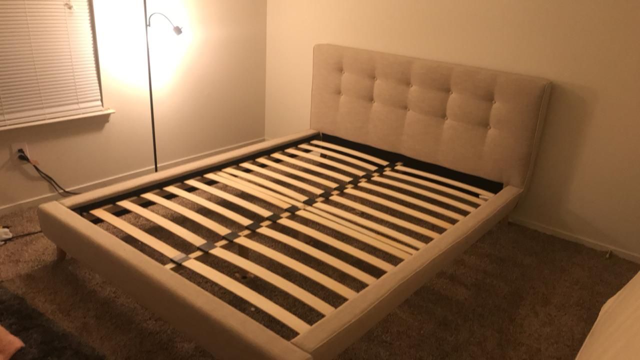 Queen bed with mattress