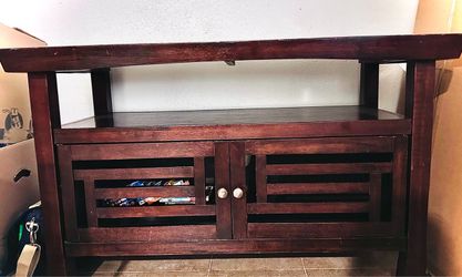 World Market-Wooden TV Stand-*Pick Up Only
