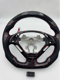 LED Carbon Fiber Steering Wheel For Infiniti G25 G37 G35 Q40 EX35 EX37 2008-2015