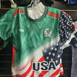 Jersey De Mexico/usa Para Niños 