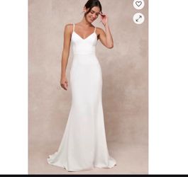 Feeling of Forever White Sleeveless Mermaid Maxi Dress