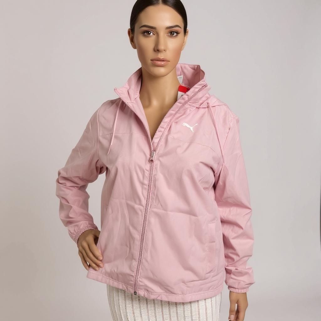 NWT Puma Women's Woven Pink Jacket M