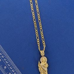 10 Karat Gold Pendant Chain 28.8 Grams 