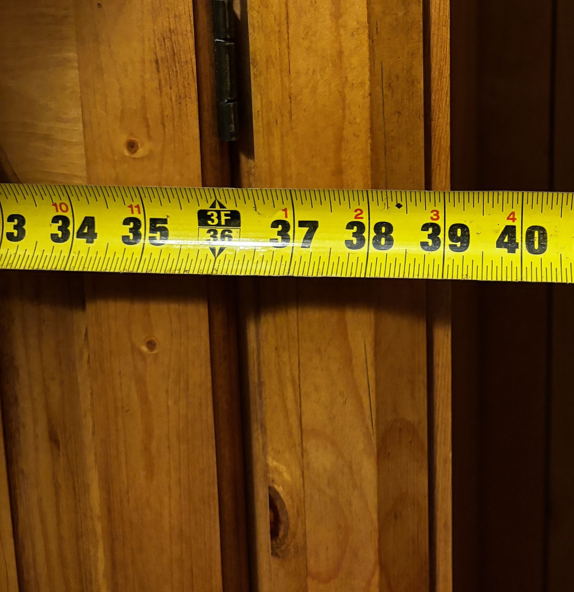 Solid Wood Weathered Pine King Bed & Armoire/TV Stand