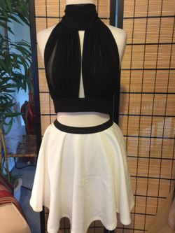 Skirt and halter top