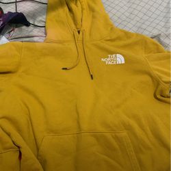 Yellow North Face Hoodie