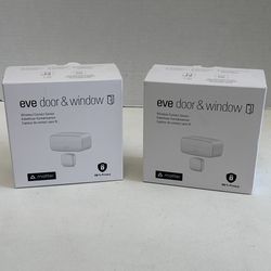 Eve Door  Window Matter – Smart Contact Sensor for Doors  Windows, Open/Close...set of 2