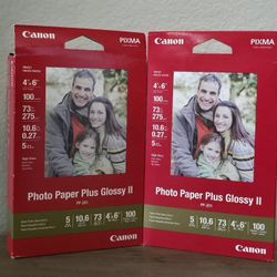 Brand new photo paper 4"×6" (100 sheets each package)