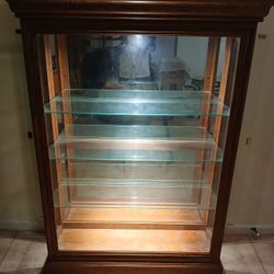 Oak Glass Cabinet