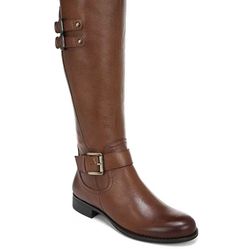 Naturalizer Riding Boots Jessie Womens Size 7 M WC  Leather Buckles Knee High