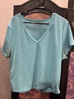 Blue V Neck