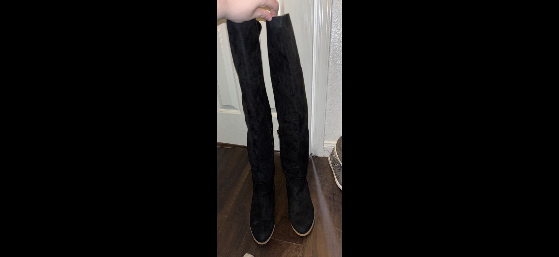 Thigh high boots size 10