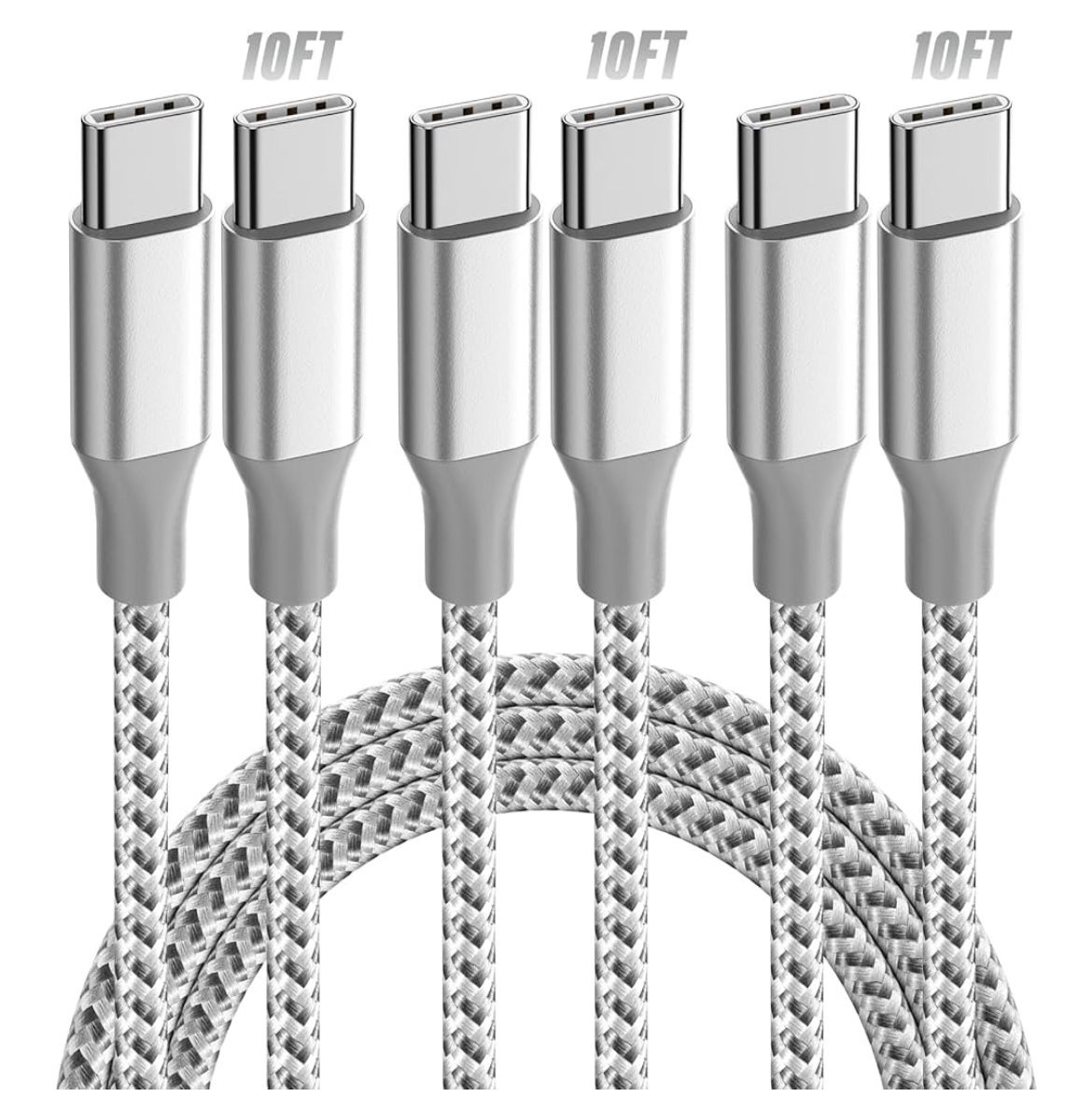Brand: KYEHD USB C Cable,3 Pack 10FT 60W Fast Charging USB C to USB C Cable, Durable Type C Charger Cable for iPhone 16/15/iPad MacBook CarPlay and Mo